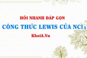 Công thức Lewis của NCl3 (nitrogen Trichloride)